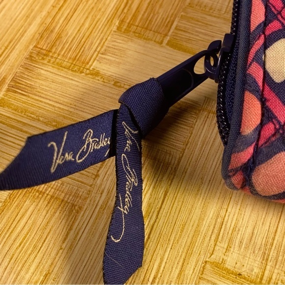 Vera Bradley Wallet Blue-Pink Zips - Picture 2 of 9